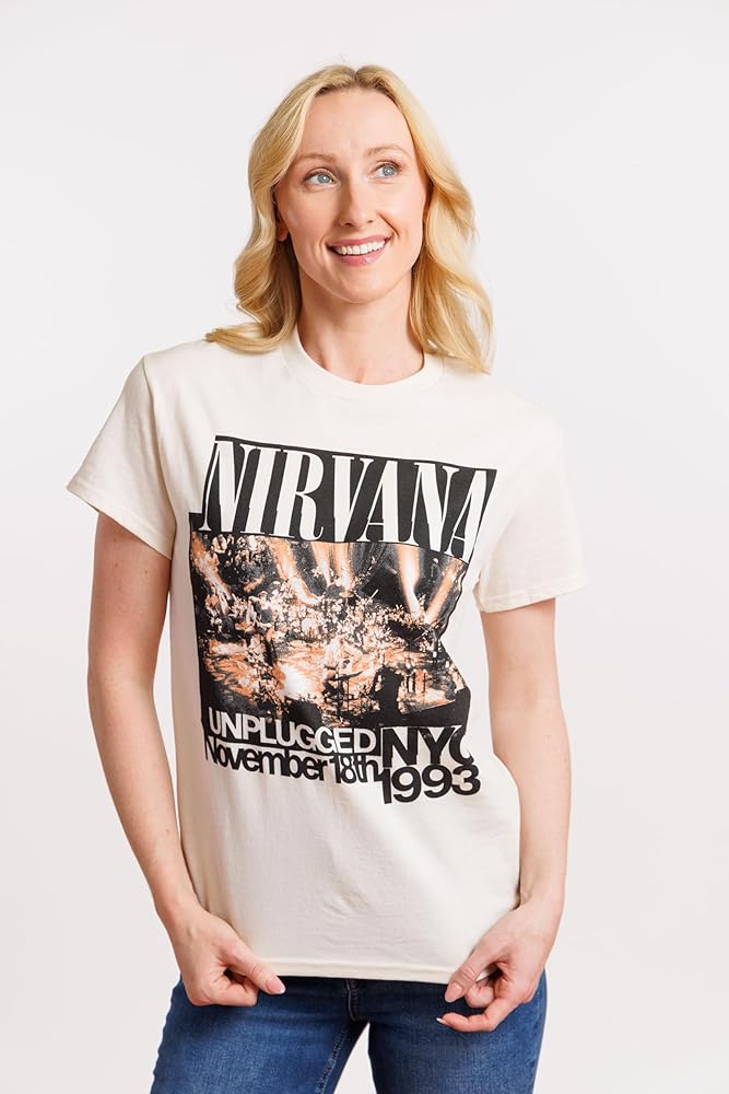Amazon.com: 2Bhip Adult Nirvana Unplugged 1993 Vintage Style